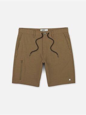 Jetty Polywog 2.0 Khaki Drawstring Walk Shorts